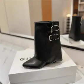 Givenchy Buckle Detail Ankle Boots
