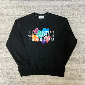 Maison Margiela Heart Number Print Sweater