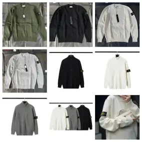 Stone Island Crewneck and Zip-Up Sweaters [7 styles]