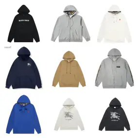 Burberry Long Sleeve Hoodie Cardigan