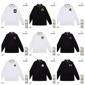 Moncler Long-Sleeved Polo Shirt, 25+ Colors