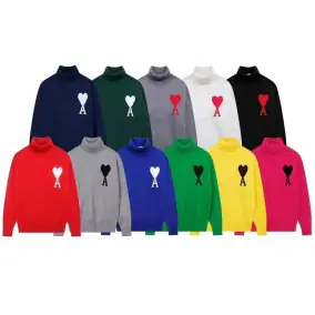 Ami Paris Heart Turtleneck Sweater [11 styles]