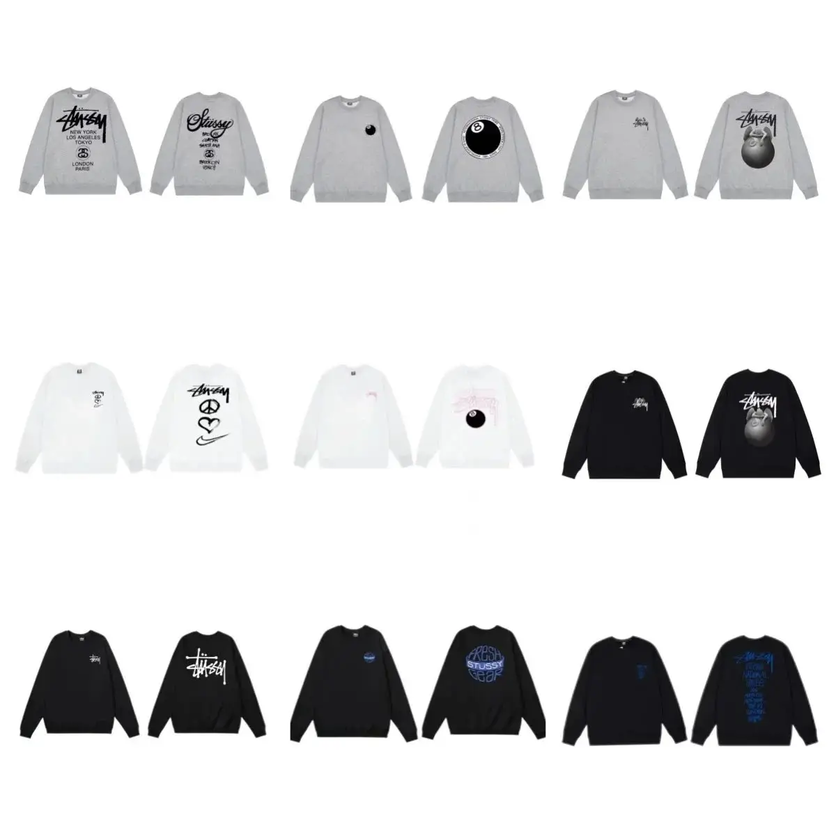 Stussy Fresh Gear Long Sleeve T-Shirt - Black