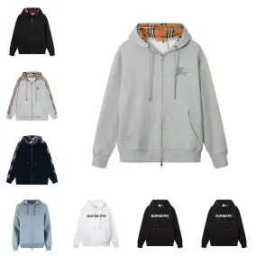 Burberry Check Lined Zip-Up Hoodie [14 styles]