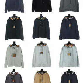 Burberry Check Lined Zip-up Hoodie [13 styles]