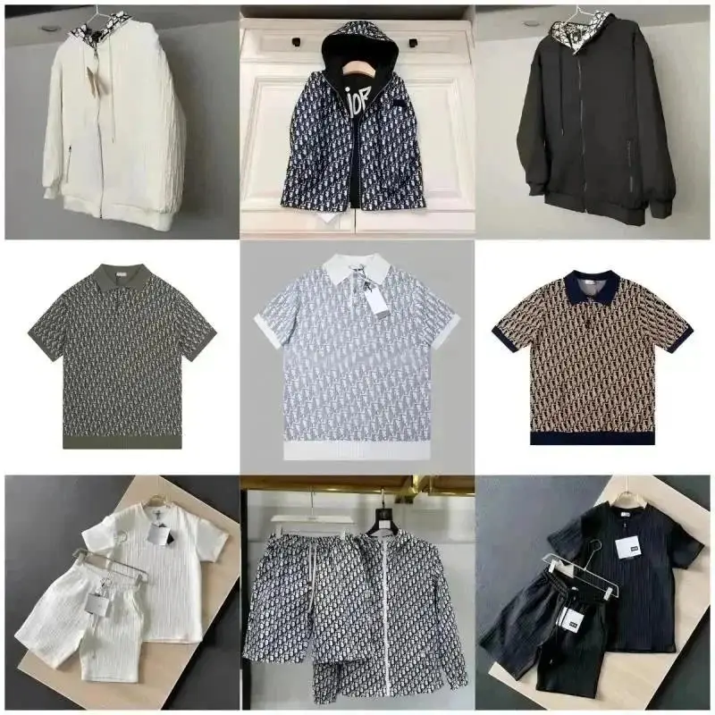 Dior Oblique Hoodie Jacket Polo T-Shirt Shorts Set