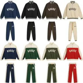 Rhude Half-Zip Sweatshirt & Jogger Set [8 Colorways]