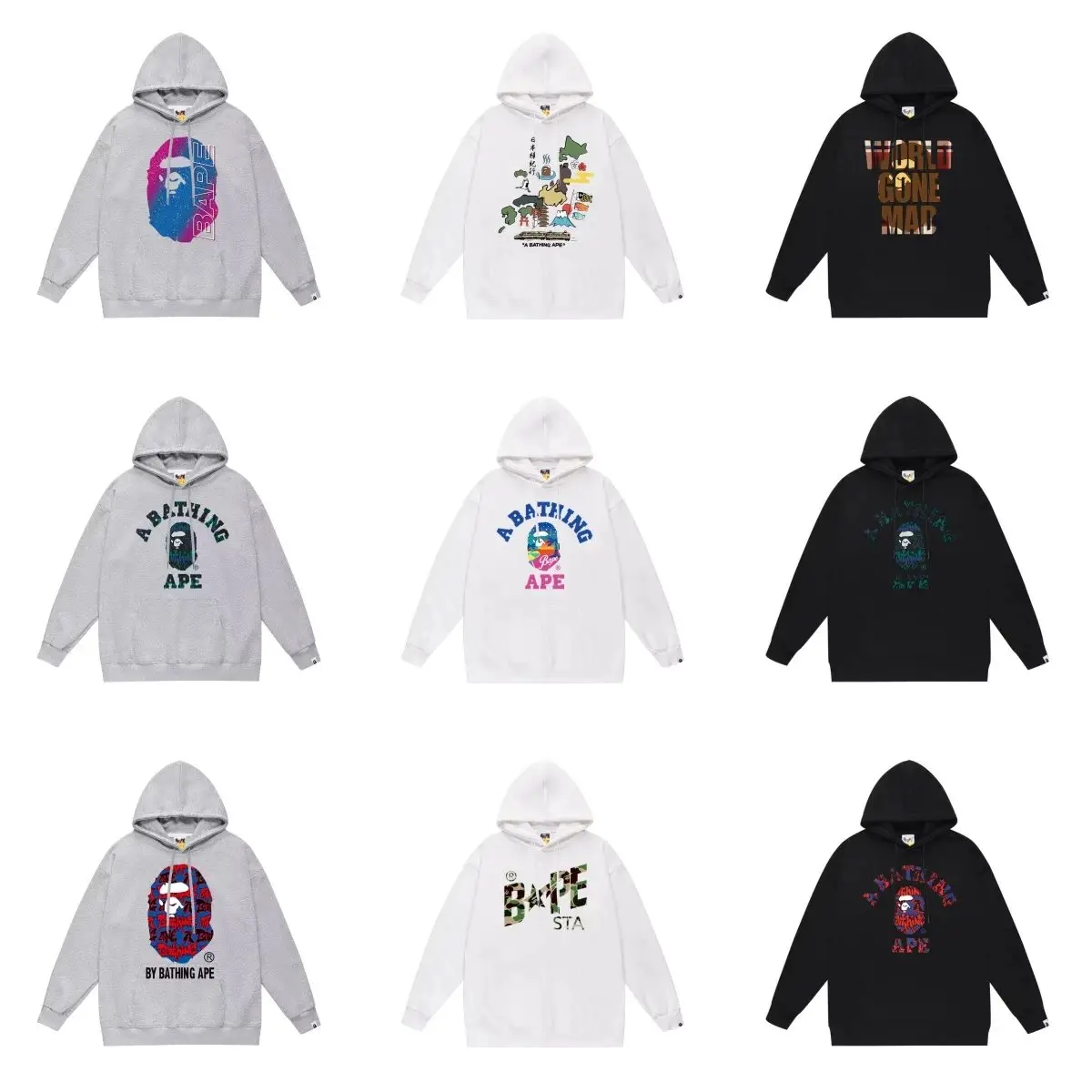 BAPE casual sweatshirts (38 styles)