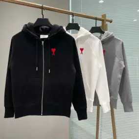 AMI Paris Heart Zip-Up Hoodie [5 styles]