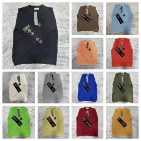 Stone Island Ribbed V-Neck Sweater [14 styles]