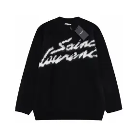 Saint Laurent Graffiti Knit Sweater