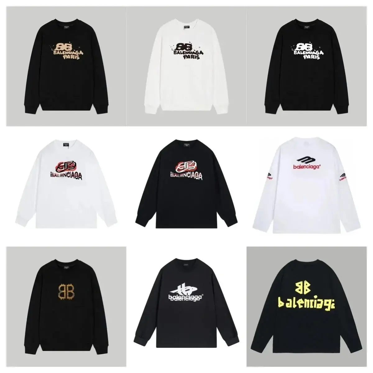 Balenciaga BB Long Sleeve Sweatshirts