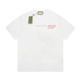 Gucci Ancor T-Shirt - White with Red Print