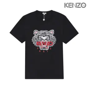 KENZO Black Tiger Embroidered T-Shirt