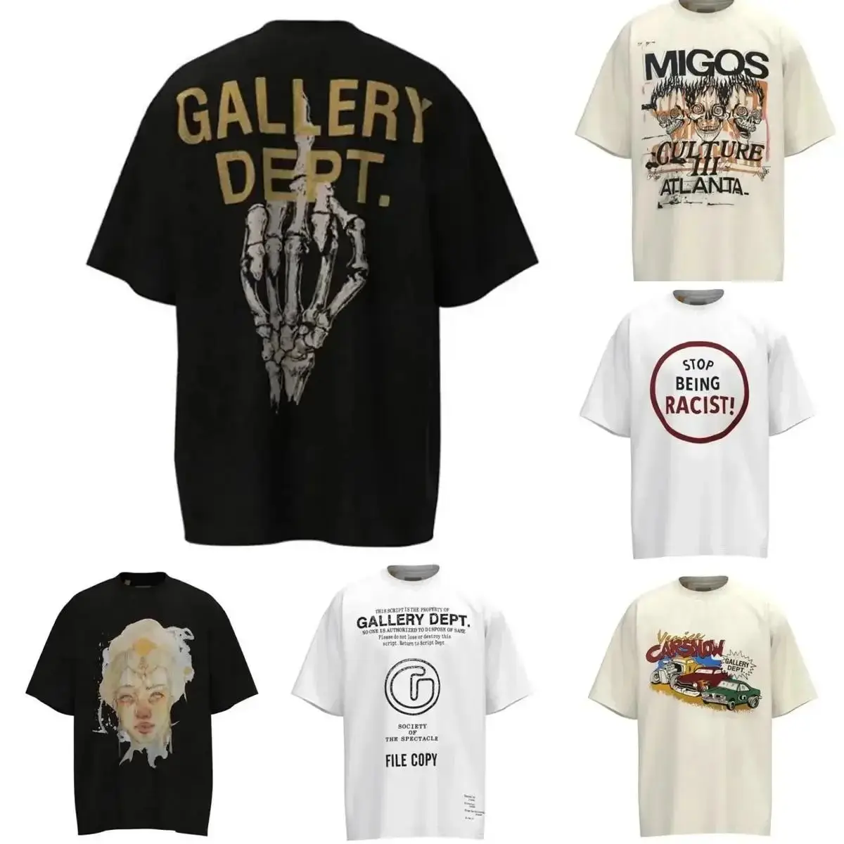 Loose Fit Short Sleeve T-Shirt (34 Styles)