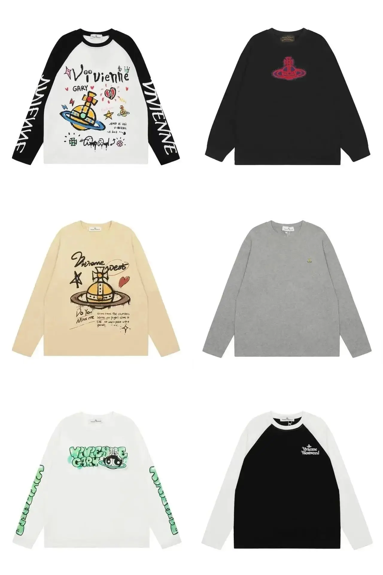 Vivienne Westwood Orb Long Sleeve T-Shirts