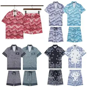 Amiri Bandana Print Short Sleeve Pajama Sets [40 styles]