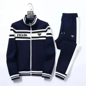 Prada Track Jacket and Pants Set [Zipper Hoodie Style]