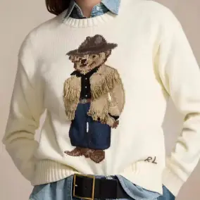 Ralph Lauren Polo Bear Western Sweater
