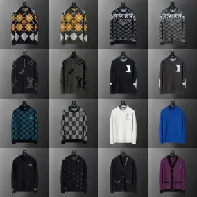 Louis Vuitton Argyle & Checkerboard Sweaters [16 Styles]
