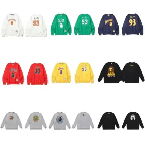 Bape College Style Round Neck Pullover Sweatshirt [17 styles]