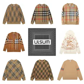 Burberry Check Pattern Sweaters and Cardigans