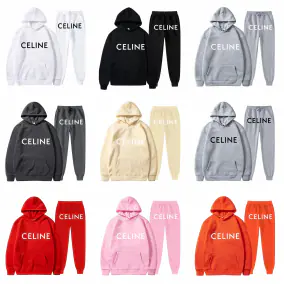 CELINE Logo Hoodie & Jogger Set