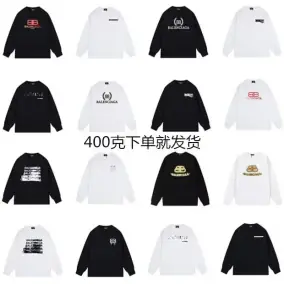 Balenciaga Lightweight Long Sleeve Sweatshirt