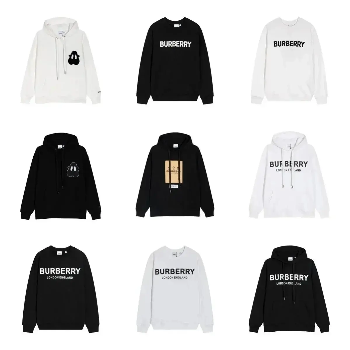 Burberry Cotton Graphic Print Hoodie