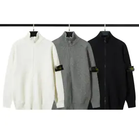 STONESLAND Ribbed Zip-Up Sweater [6 styles]