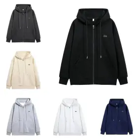 Lacoste Crocodile Zip-Up Hoodie