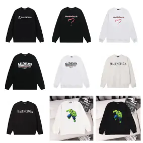Balenciaga Hulk Graphic Crew Neck Sweatshirts