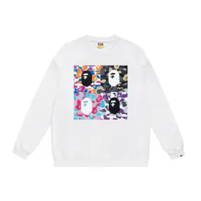 Bape 4-Panel Camo Ape Head Sweatshirt