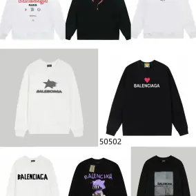 Balenciaga Graphic Print Sweatshirts [Multiple Designs]