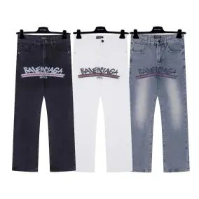 Balenciaga Graphic Print Jeans [3 Colors Available]