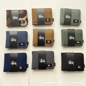 Stussy Grid Camo Canvas Wallet [18 styles]