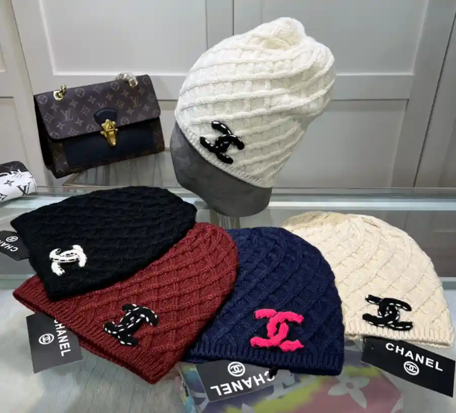 Chanel CC Knit Beanie Hat