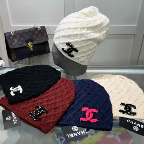 Chanel CC Knit Beanie Hat