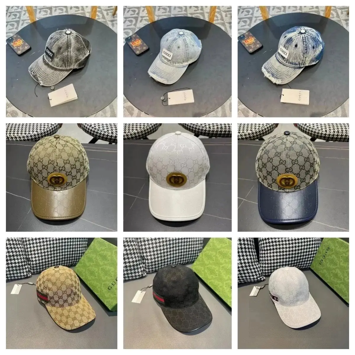 Gucci hat peaked cap
