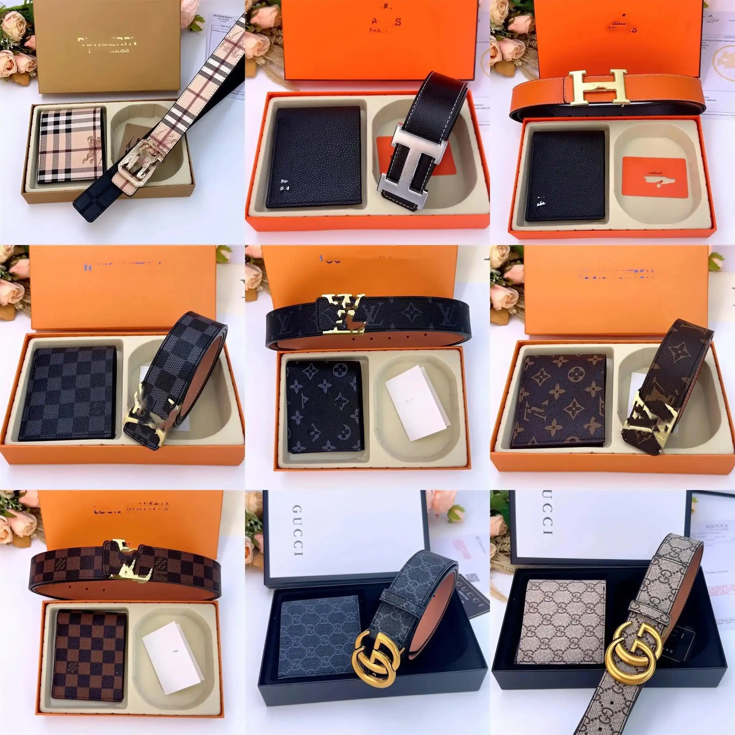 Belt and Wallet Set - 21 Styles