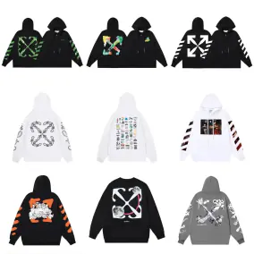 Off-White Hooded Sweatshirt (39 Styles)