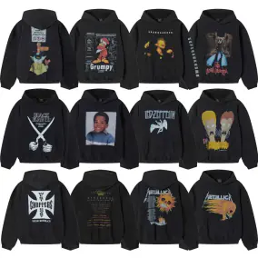 Vintage Band & Pop Culture Graphic Hoodies [12+ Designs]