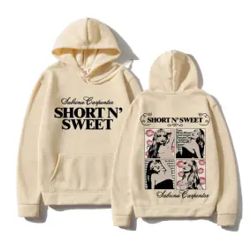Sabrina Carpenter SHORT N' SWEET Hoodie [Cropped Sweatshirt]