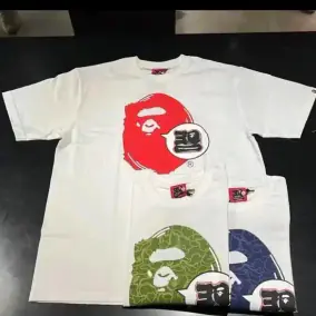 A Bathing Ape Camo Ape Head T-Shirt - Black