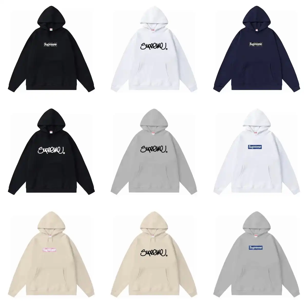 Supreme Lettering Print Hoodie