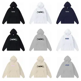 Supreme Lettering Print Hoodie