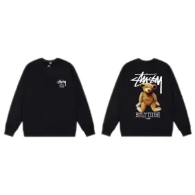 Stussy Basic Crewneck Sweatshirt - Black