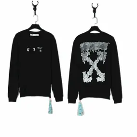Off-White Men's Graphic Print Sweatshirt Black