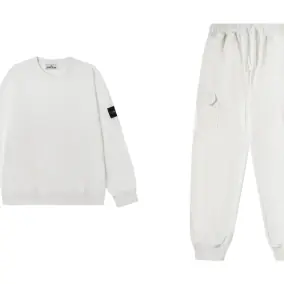 Stone Island Crewneck Sweatshirt & Cargo Joggers Set