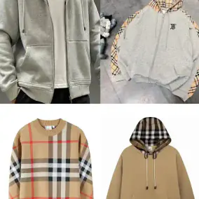 Burberry Check Hoodie & Sweater Set